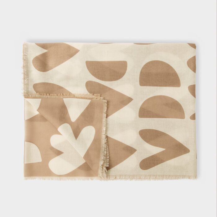 Katie Loxton Printed Scarf - Large Heart Print
